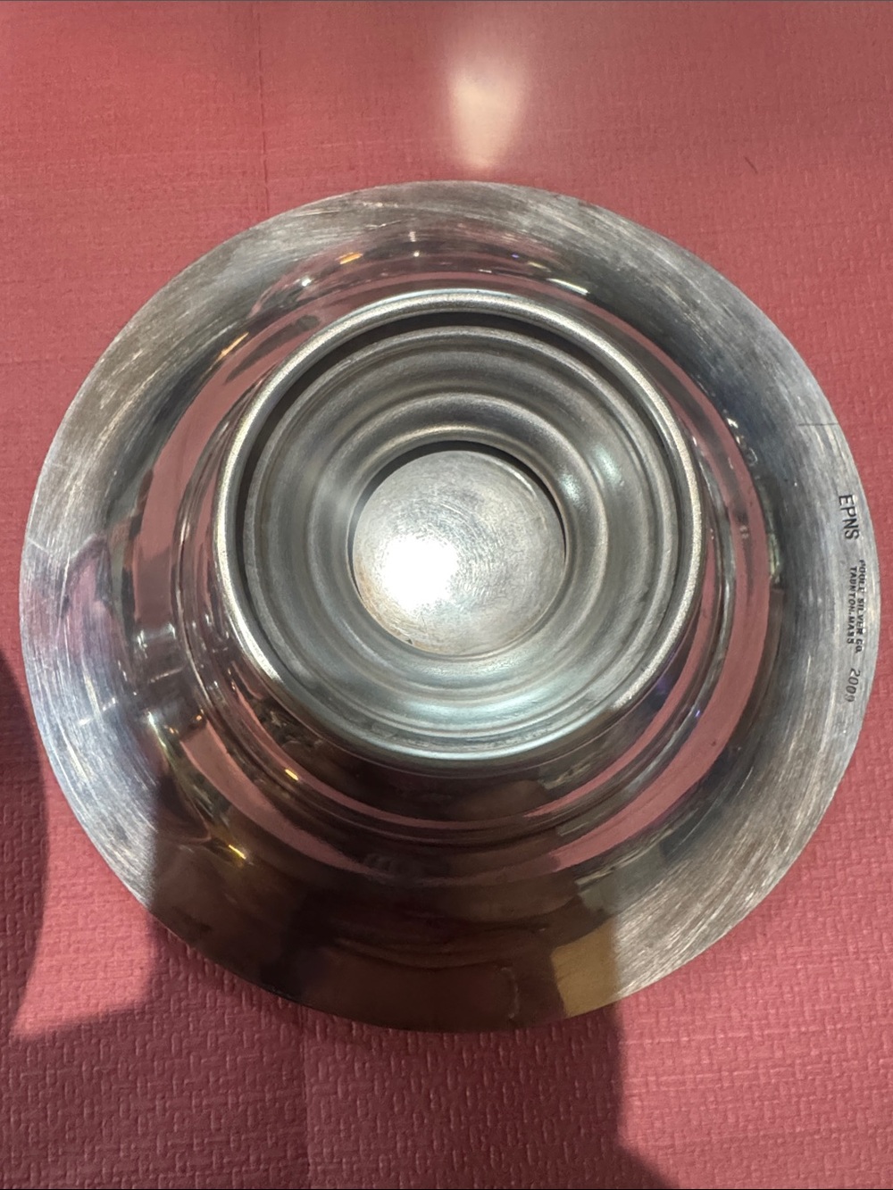 Set of 3 Classic Silver-Tone Decorative Serving Bowl - Polished Finish - Picture 2 of 10